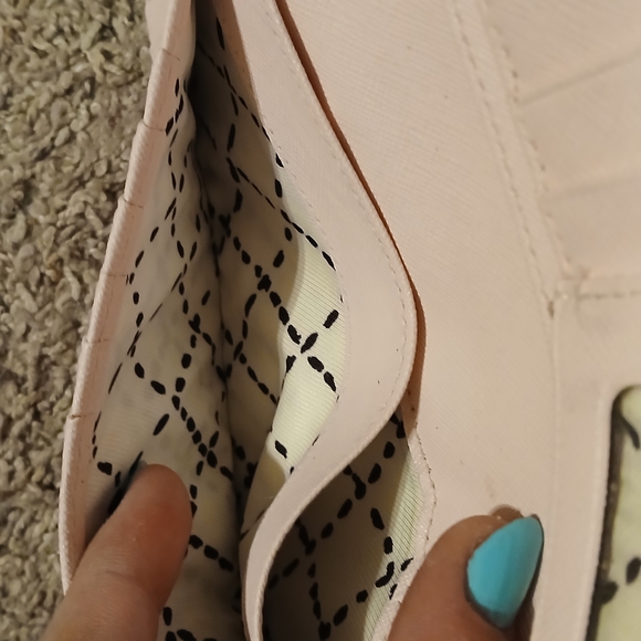 Kate Spade New York Blush Pink Saffiano Leather Long Wallet Card Holder - Picture 8 of 10